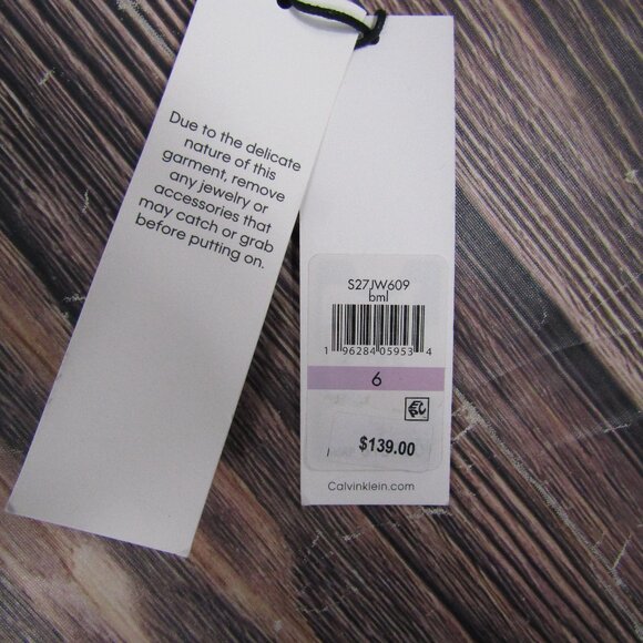 Calvin Klein Blazer Womens 6 Black White Tweed Boucle Fringe Cropped Open Front - Picture 2 of 8